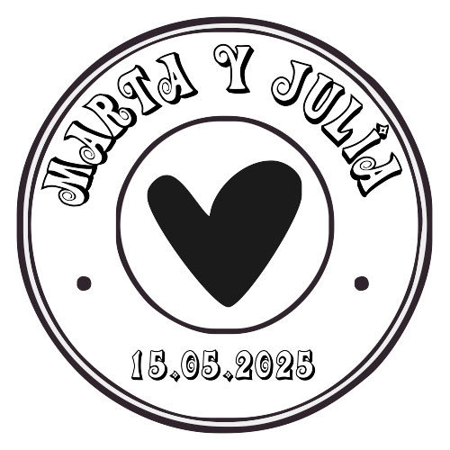 Sello de Boda Personalizado B14