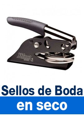 Sellos de Boda en seco