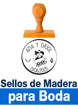 Sellos de Madera para Boda